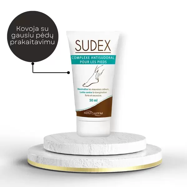 Dvejopo poveikio antibakterinis pėdų dezodorantas SUDEX